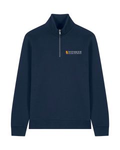 Half Zip Sweater Ronde Hals Nyenrode Navy - NIEUW