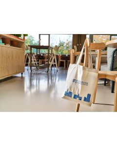 Schoudertas Gerecycled Nyenrode Gebouwen Naturel 